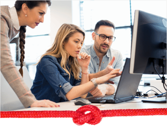 Webinar mit dem roten Faden